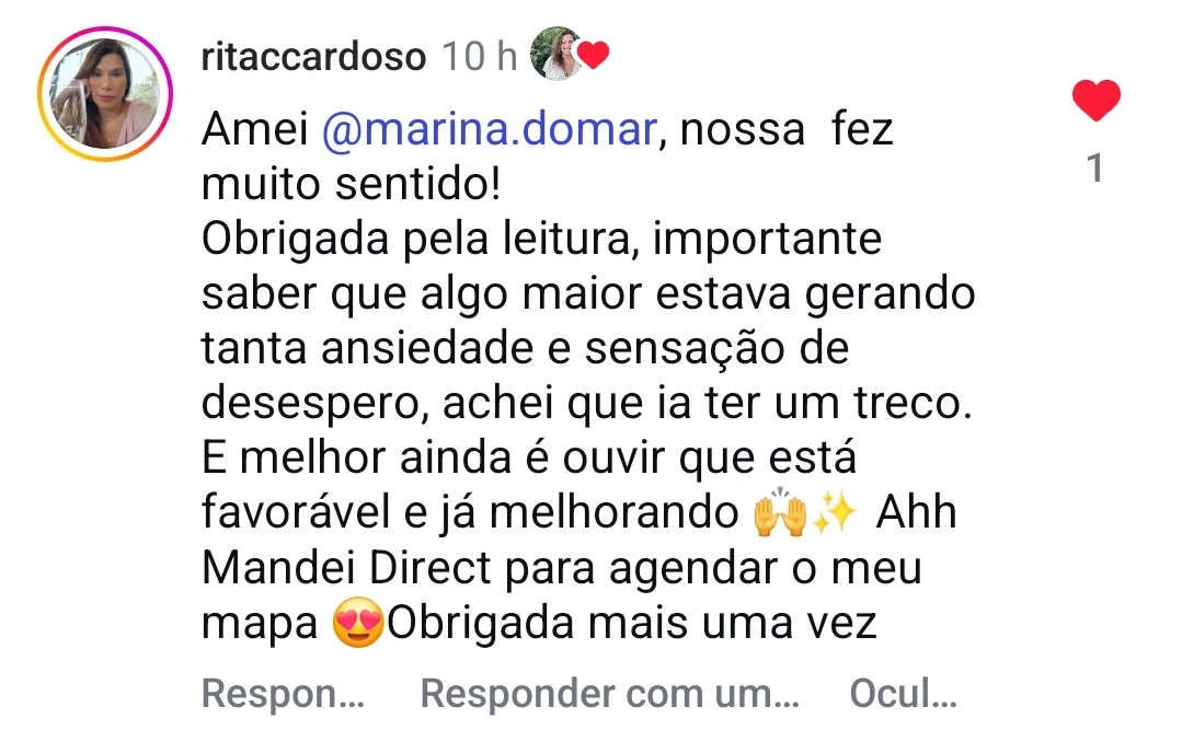 Depoimento de aluna conduzida pelo Método Vetor 2
