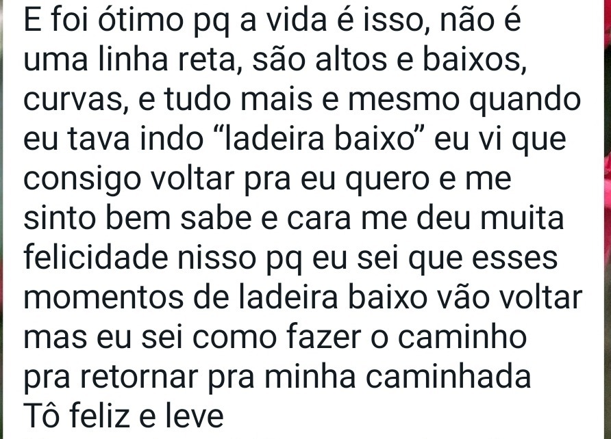 Depoimento de aluna conduzida pelo Método Vetor 1